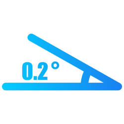倾斜角度0.2°